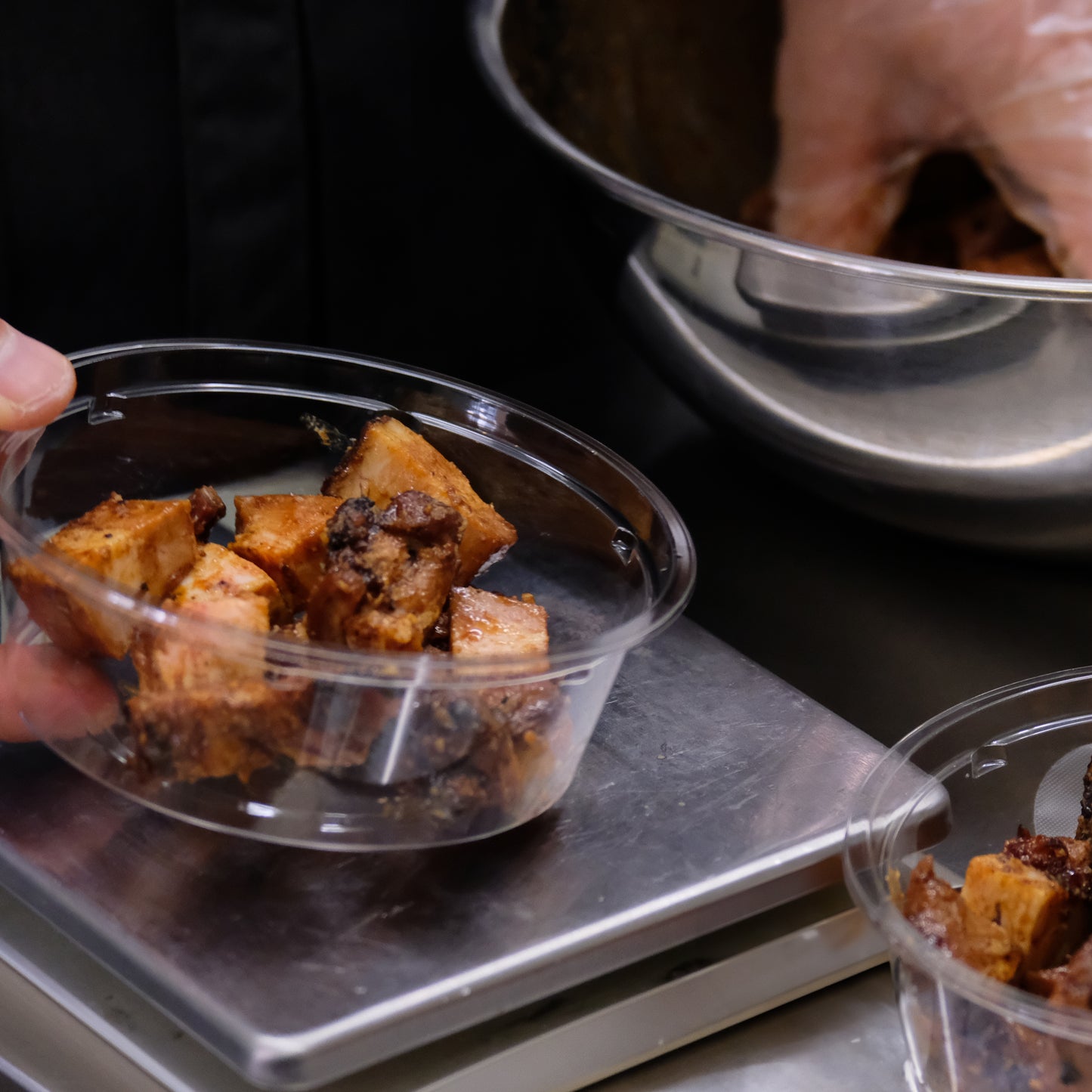 名物はしのはし【豚バラ端の焼豚の端】