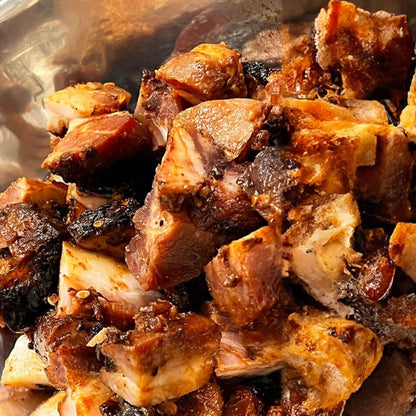 名物はしのはし【豚バラ端の焼豚の端】 - 〈チャーシュー専門店〉ミートポーク山水