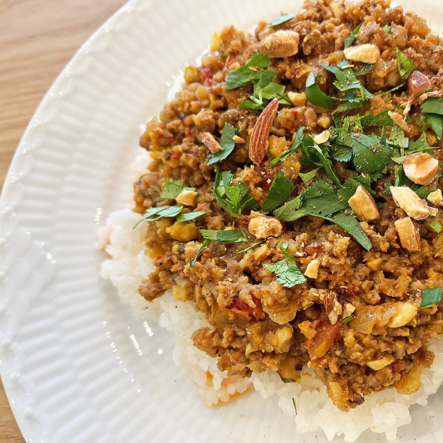 【本格スパイスカレー】ポークビンダルー・キーマ - 〈チャーシュー専門店〉ミートポーク山水